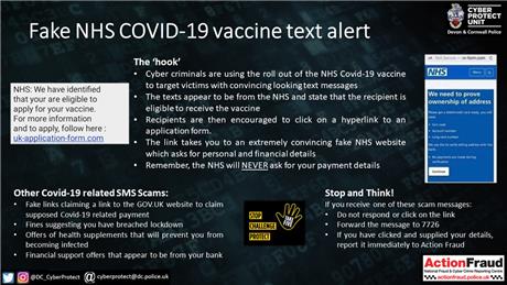  - Beware of Covid Vaccine scams